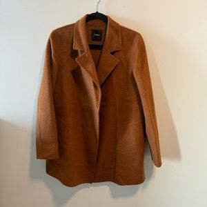 theory open front wool cashmere coat size M